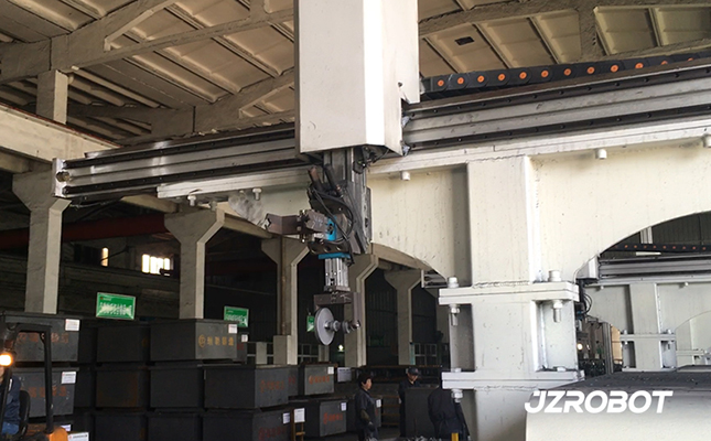 大桁架式機(jī)械手,數(shù)控車床車凸輪軸(圖2) 大桁架式機(jī)械手